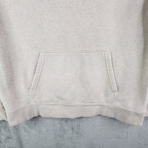 Mens Biege The North Face Hoodie Sweatshirt Pullover Fleece Long Sleeve Size L - Picture 3 of 12
